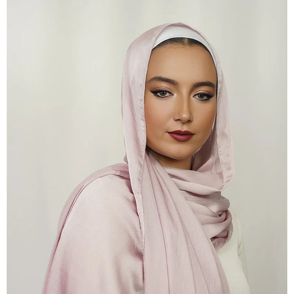 Luxury Crinkle Chiffon Hijab- Lilac