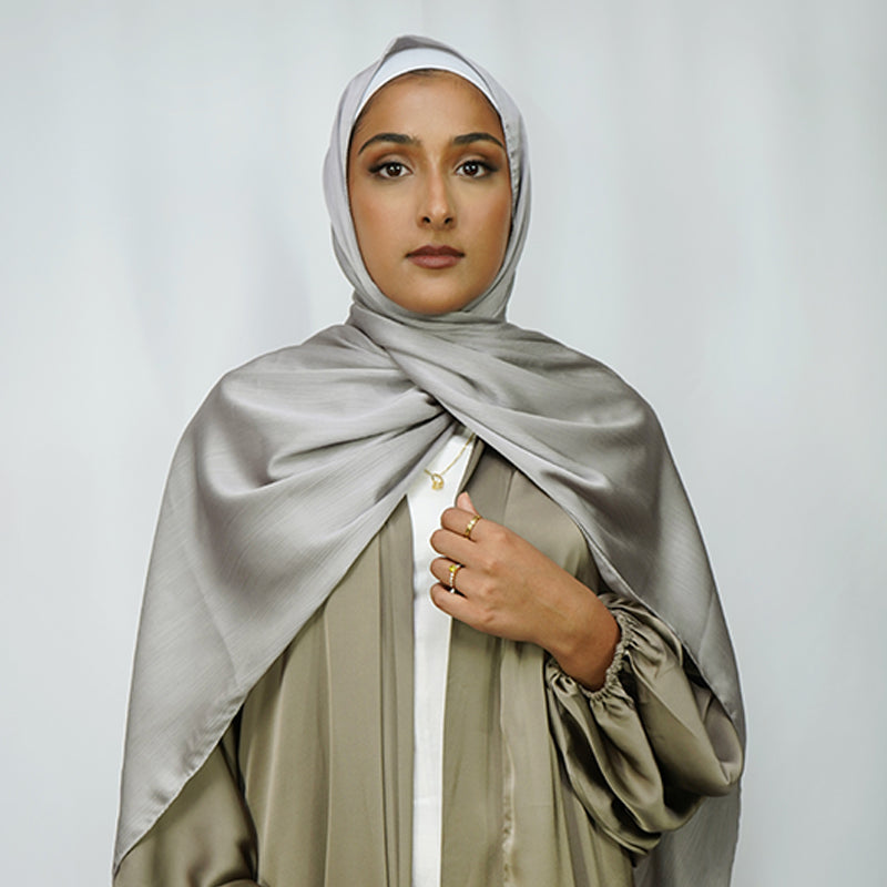 Luxury Satin Kimono: Khakhi Luxury Satin Kimono: Khakhi