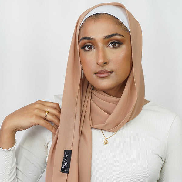 Almond Chiffon Hijab