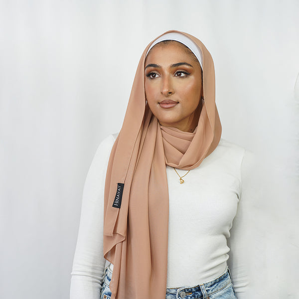 Almond Chiffon Hijab