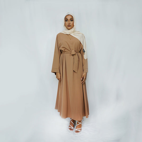 Arya Dress: Tan
