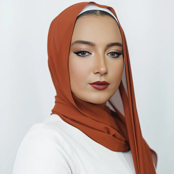 Rust Chiffon Hijab