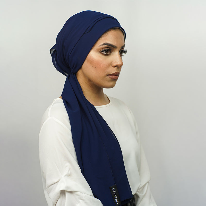 Estate Blue Chiffon Hijab