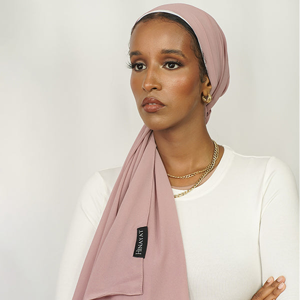 Dusty Pink Chiffon Hijab
