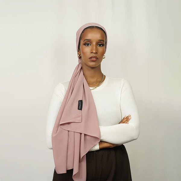 Dusty Pink Chiffon Hijab