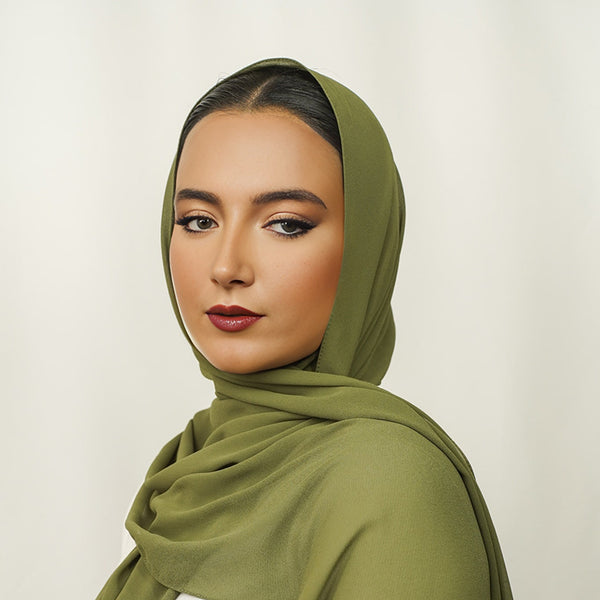 Fern Green Chiffon Hijab