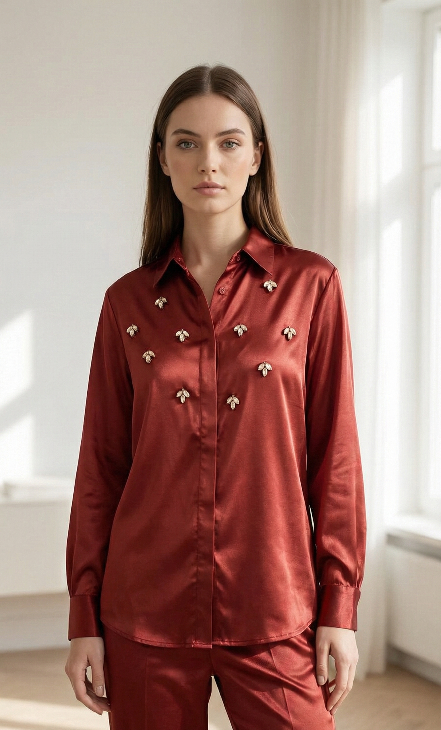 Red Co-Ord Set - Hinayat