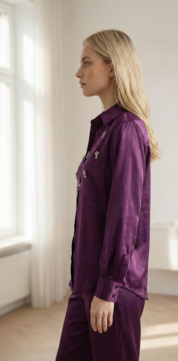 Purple Co-Ord Set - Hinayat