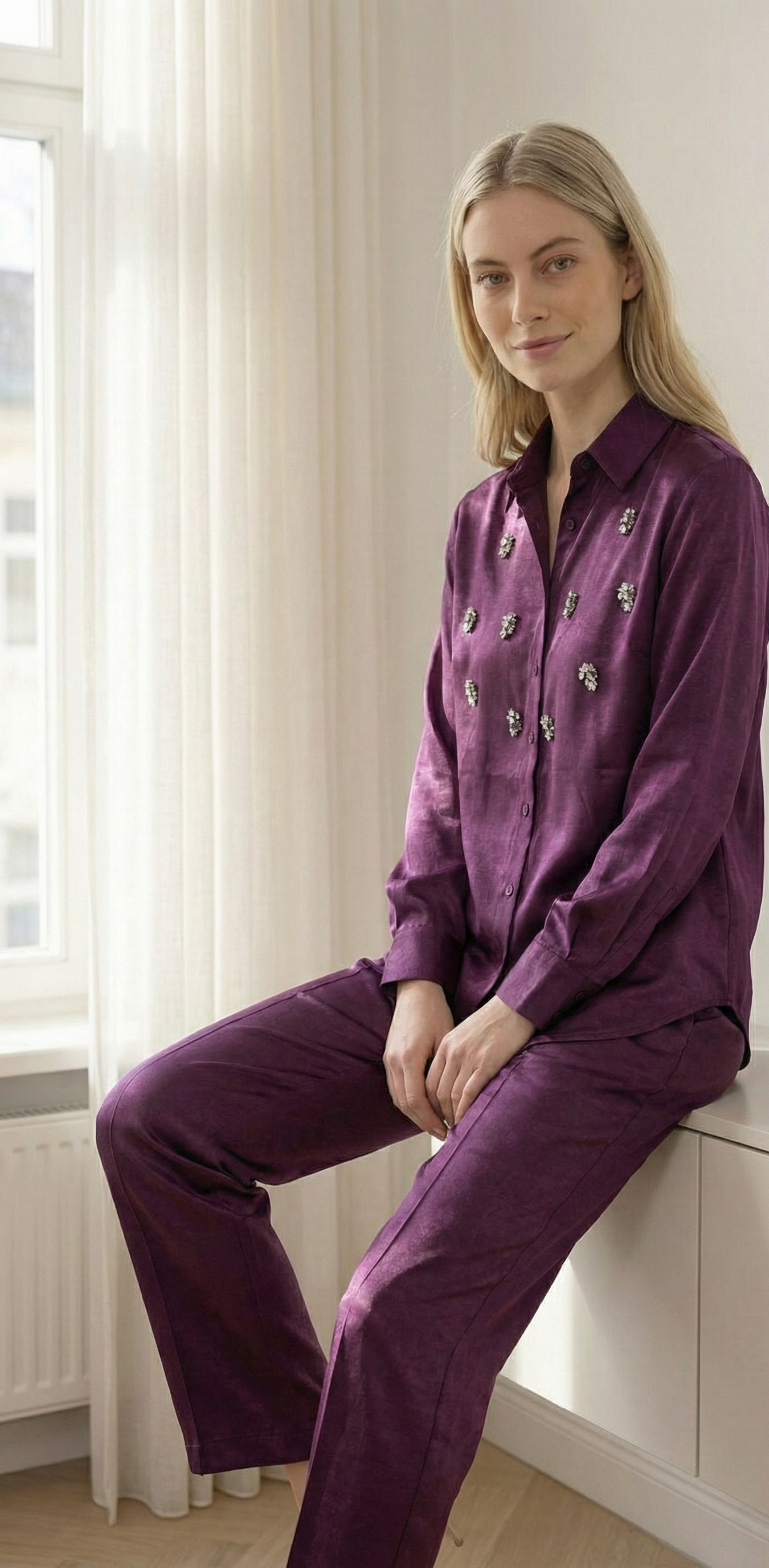 Purple Co-Ord Set - Hinayat