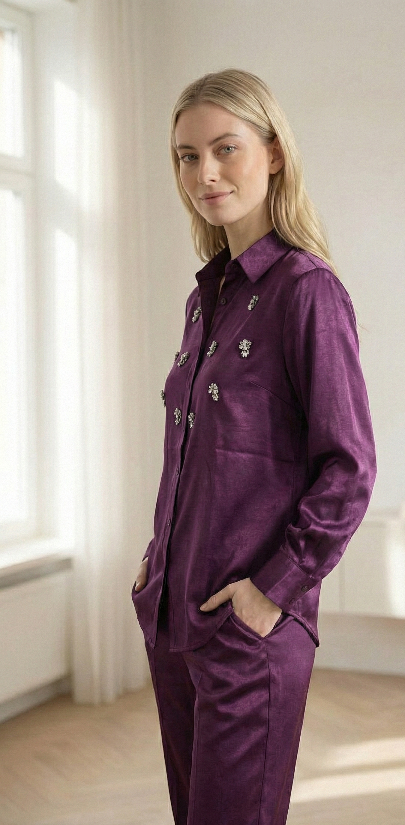 Purple Co-Ord Set - Hinayat