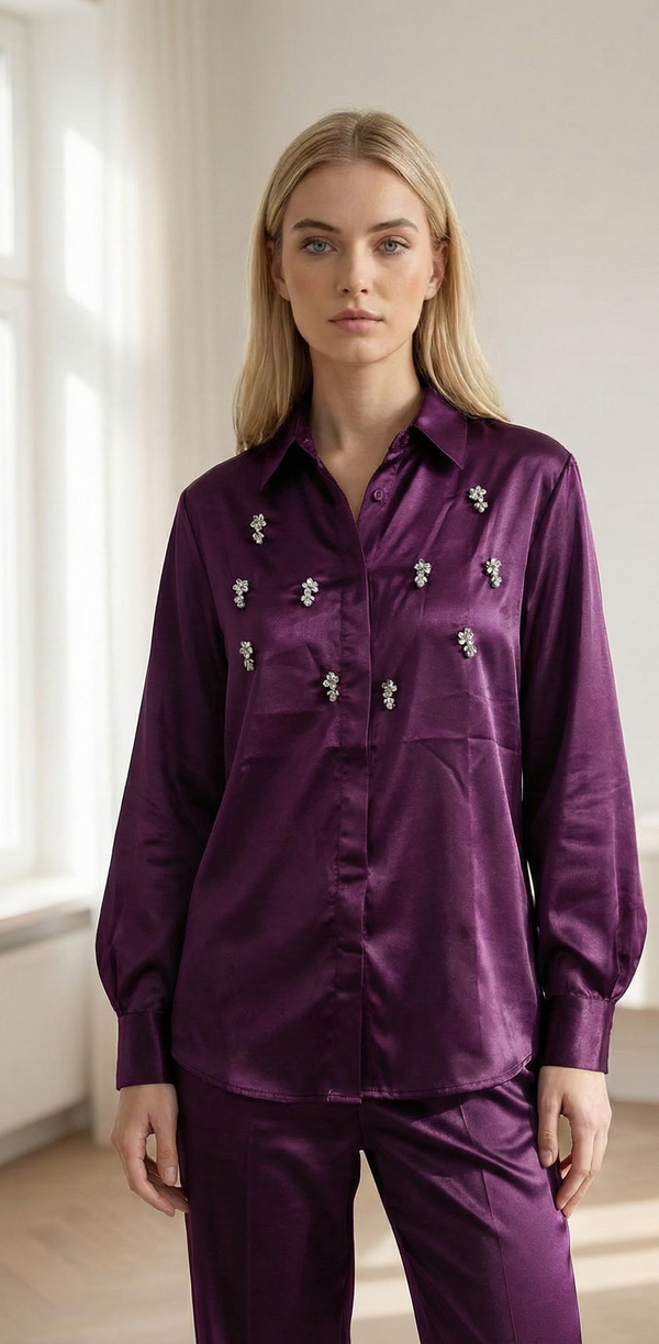 Purple Co-Ord Set - Hinayat