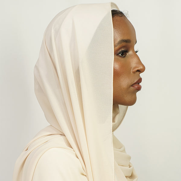 Ivory Chiffon Hijab