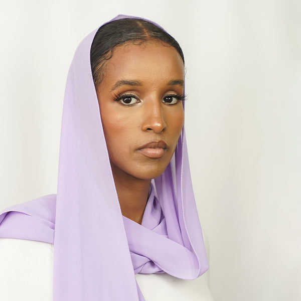Lavender Chiffon Hijab