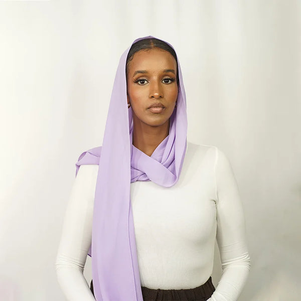 Lavender Chiffon Hijab