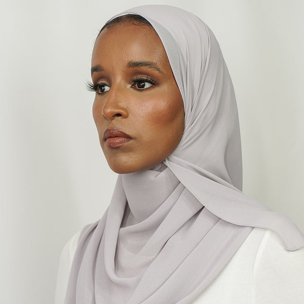 Light Grey Chiffon Hijab