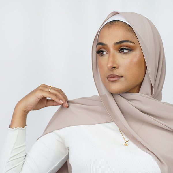 Mocha Chiffon Hijab