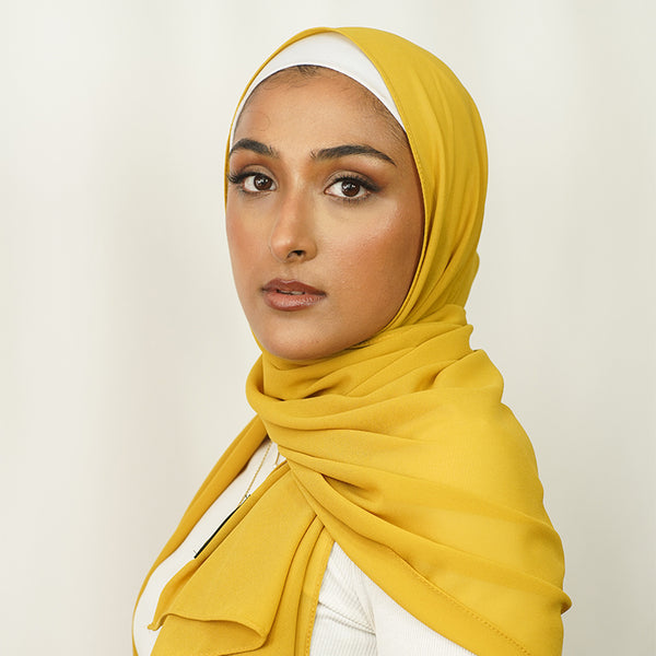 Mustard Chiffon Hijab