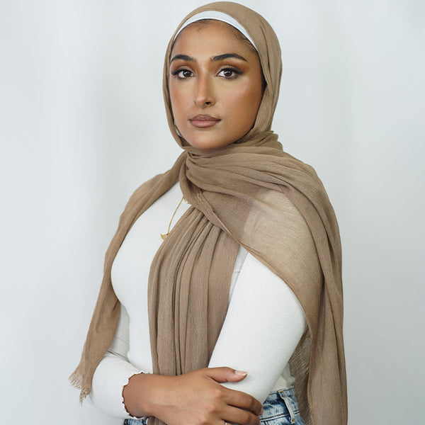 Rayon Hijab: ALMOND