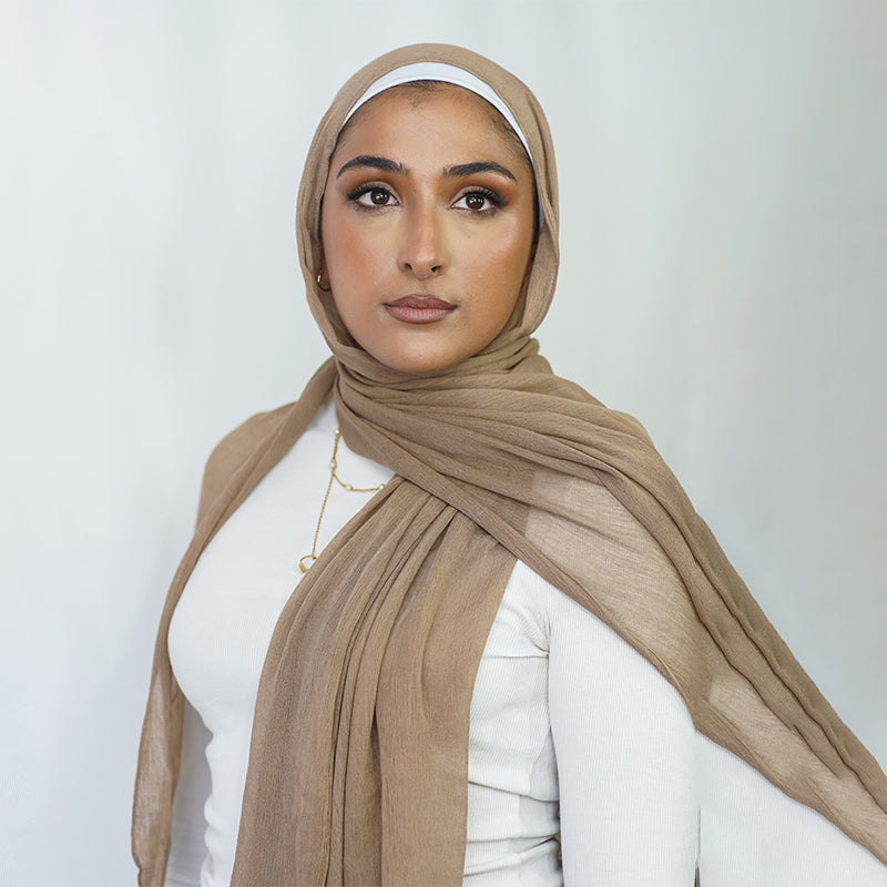 Rayon Hijab: ALMOND