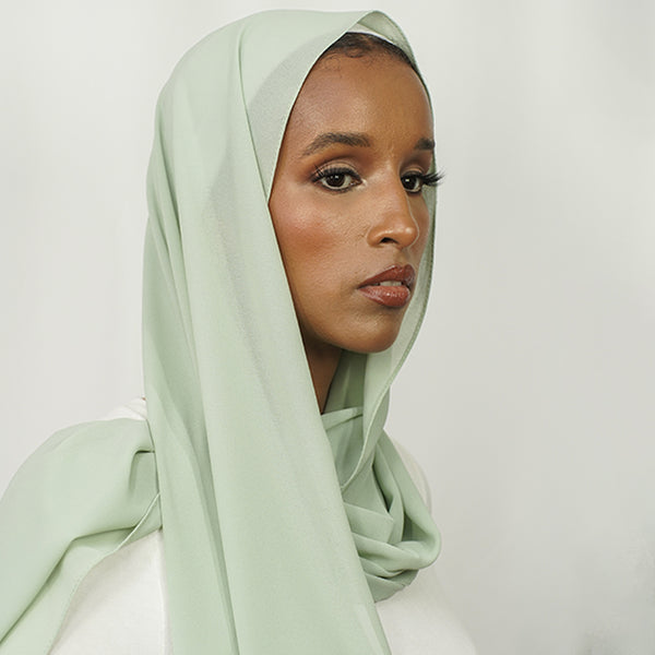 Mint Green Chiffon Hijab