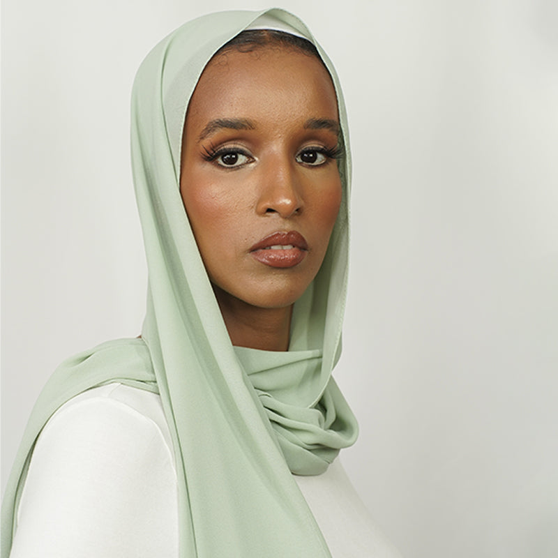 Mint Green Chiffon Hijab