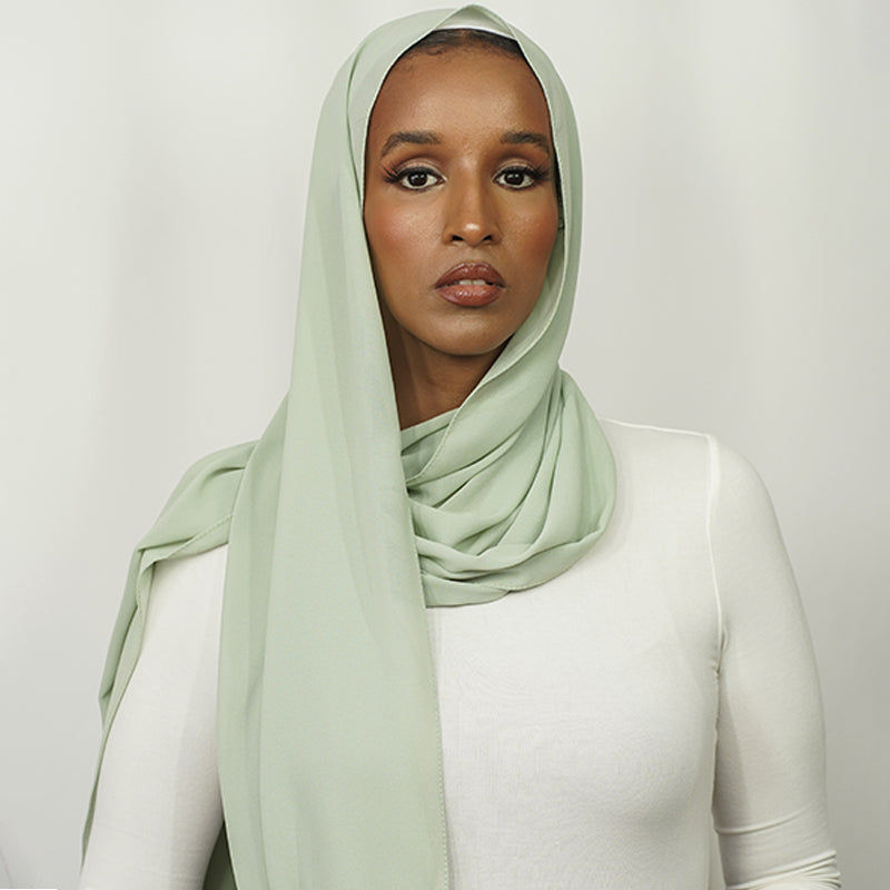 Mint Green Chiffon Hijab