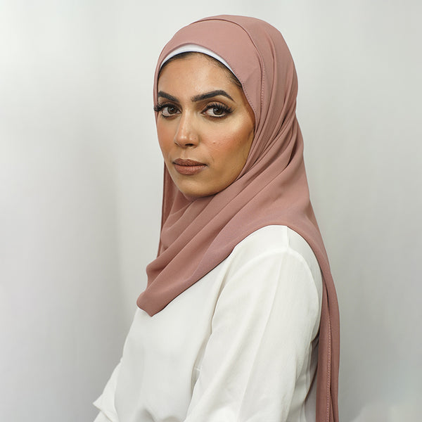 Tea Rose Chiffon Hijab