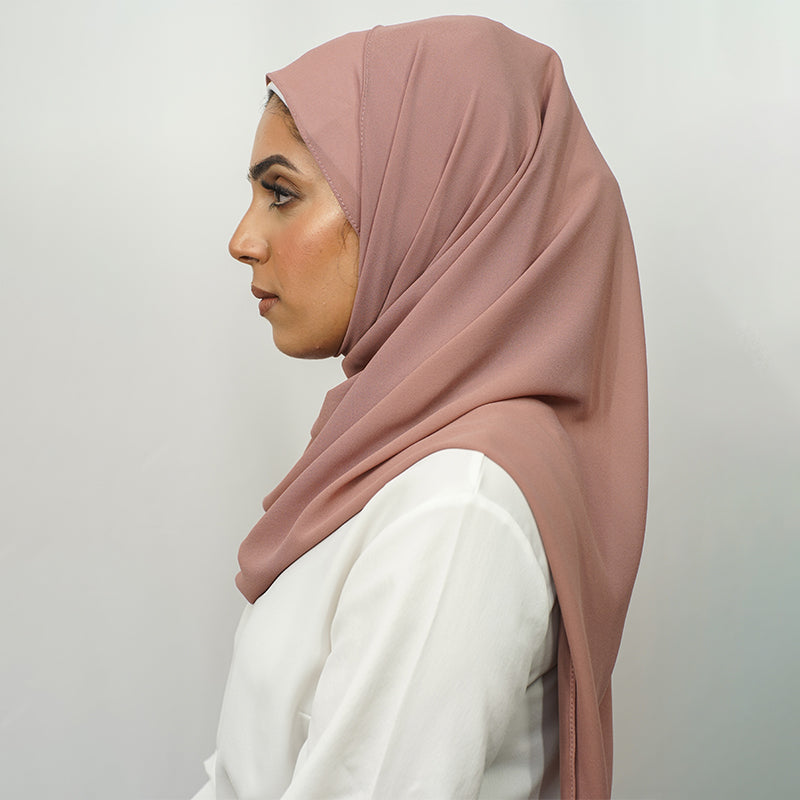 Tea Rose Chiffon Hijab