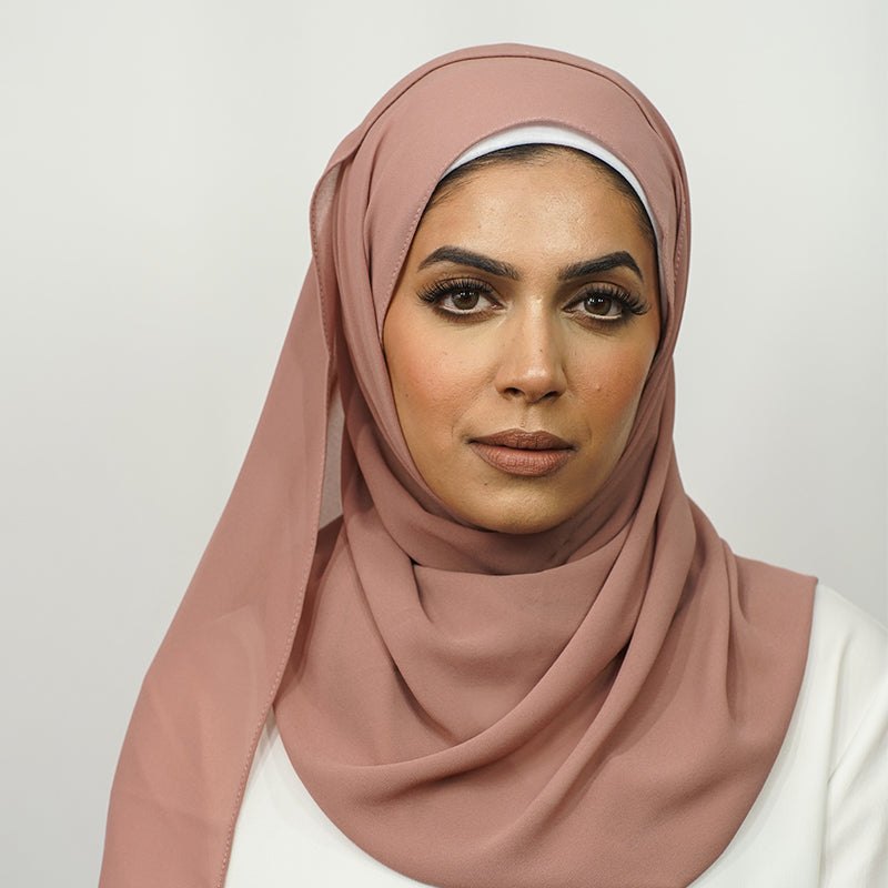 Tea Rose Chiffon Hijab