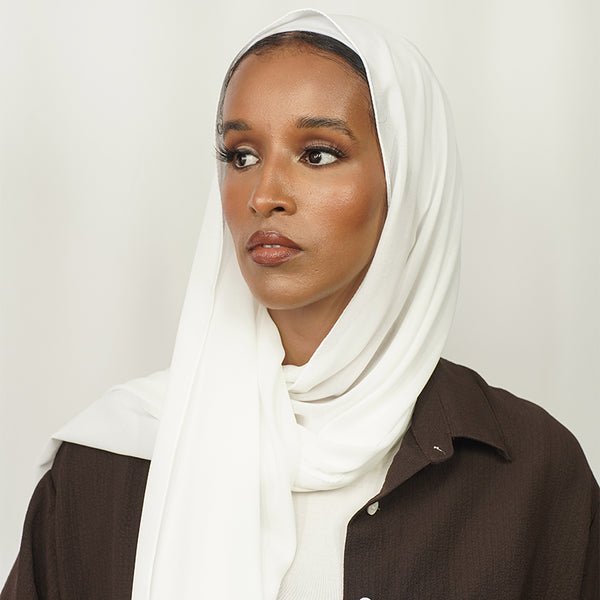 White Chiffon Hijab